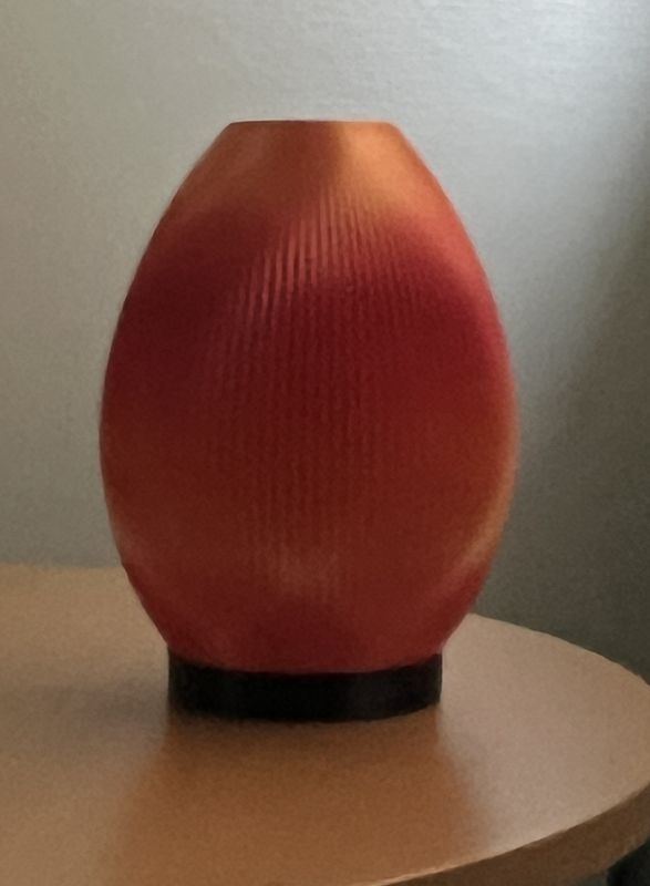 Flame gradientlampe