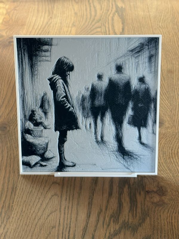 Veggkunst: Alone In The Crowd