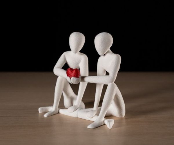 NObody-serien består av små, minimalistiske 3D-printede figurer som uttrykker store følelser gjennom enkle former og tydelig kroppsspråk. Uten ansikt, detaljer eller faste svar får hver figur rom til å bety noe forskjellig for hver person som ser den.